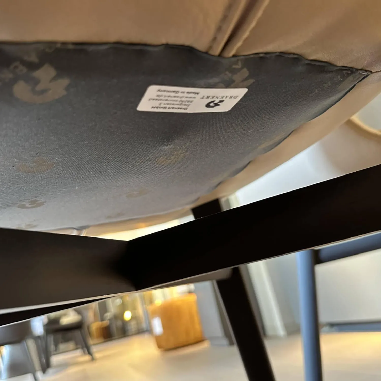 Draenert Stuhlsets|2er Set Armlehnstuhl Dexter 2056 I Leder 3 Select 12 Schlamm Braun Beige Grau Gestell Mooreiche