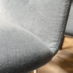 COR Stuhlsets|4er Set Armlehnstuhl Fino 202 Bezg Stoff 7186 Sky Drahtgestell Verchromt