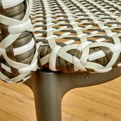 DEDON Stuhlsets|2er Set Armlehnstuhl Mbrace Geflecht Pepper Grau Schwarz Gestell Aluminium Lipari