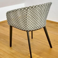 DEDON Stuhlsets|2er Set Armlehnstuhl Mbrace Geflecht Pepper Grau Schwarz Gestell Aluminium Lipari