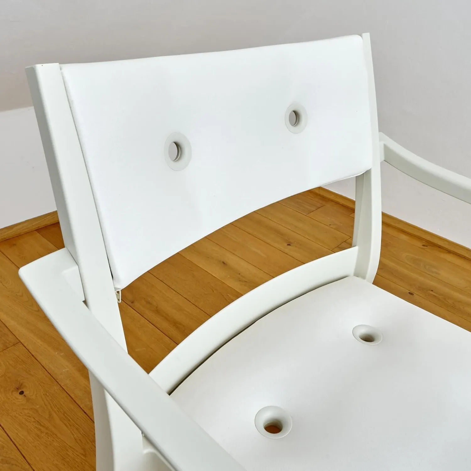 DEDON Stuhlsets|2er Set Armlehnstuhl Play P Starck Sitz Und Rücken Synthetik Weiß Gestell Chalk Weiß