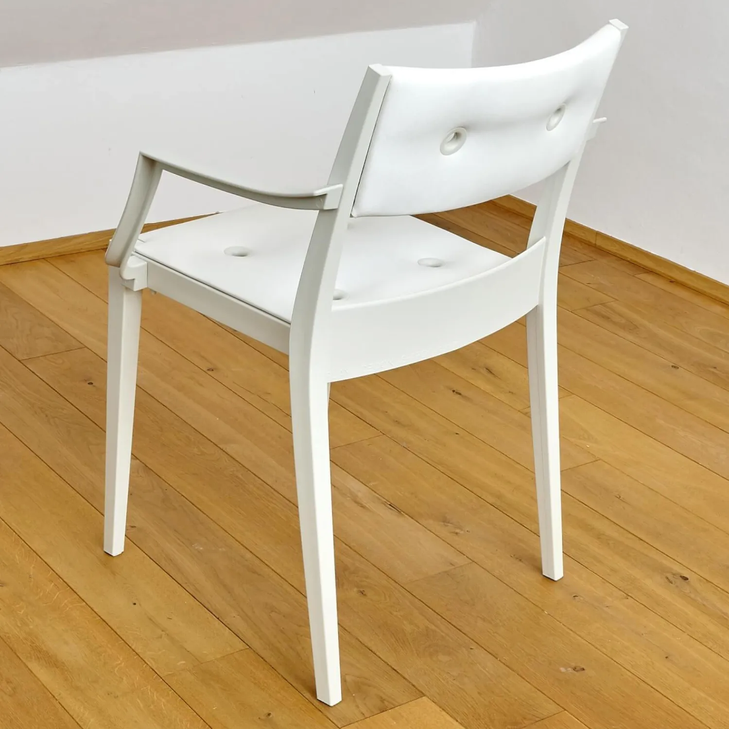 DEDON Stuhlsets|2er Set Armlehnstuhl Play P Starck Sitz Und Rücken Synthetik Weiß Gestell Chalk Weiß