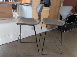 Tonon Barhocker & Barstühle|2er Set Barhocker Quo Stool Soft Touch 910 Grau