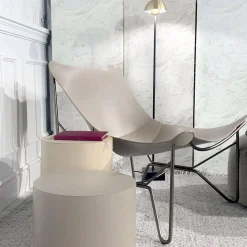 Ivano Redaelli Couchtische|2er Set Beistelltisch Thais Bezug Narbenleder Creme Und Beige