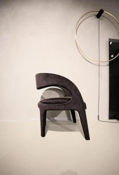 Fendi Casa Stuhlsets|4-er Set Berenice Chair 2 Stoff A073 Black 2 Stoff A045 Paprika