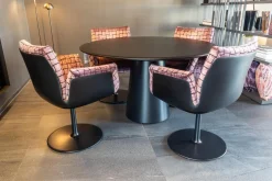 COR Stuhlsets|4er Set Drehstuhl Alvo Stoff Ardea IL Veneto 15439446 Violett Mit Armlehnen