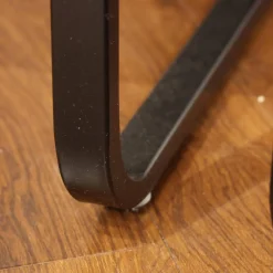 Bacher Stuhlsets|2er Set Freischwinger Kama Leder Hermes H-008 Anthracite Anthrazit Gestell Metall Schwarz Pulverbeschichtet