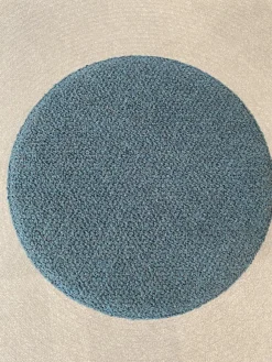 COR Hocker & Sitzsäcke|3er Set Hocker Drop Stoff 8214 Petrol Blau Und 8170 Ozean Dunkelblau Fuß Rollen Und Filzgleiter