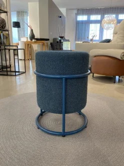COR Hocker & Sitzsäcke|3er Set Hocker Drop Stoff 8214 Petrol Blau Und 8170 Ozean Dunkelblau Fuß Rollen Und Filzgleiter