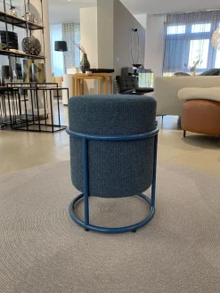 COR Hocker & Sitzsäcke|3er Set Hocker Drop Stoff 8214 Petrol Blau Und 8170 Ozean Dunkelblau Fuß Rollen Und Filzgleiter