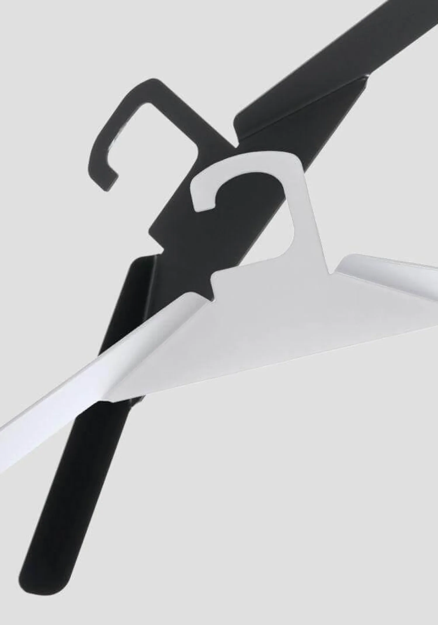 Schönbuch Garderoben|4er Set Kleiderbügel B200 Schwarz Metall Pulverbeschichtet Haken Nicht Drehbar