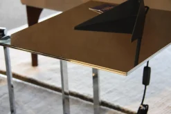 B&B Italia Loungesessel|2-er Set Loungesessel Mart Leder Schwarz Matt und Beistelltisch Simplice