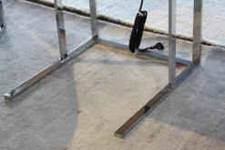 B&B Italia Loungesessel|2-er Set Loungesessel Mart Leder Schwarz Matt und Beistelltisch Simplice