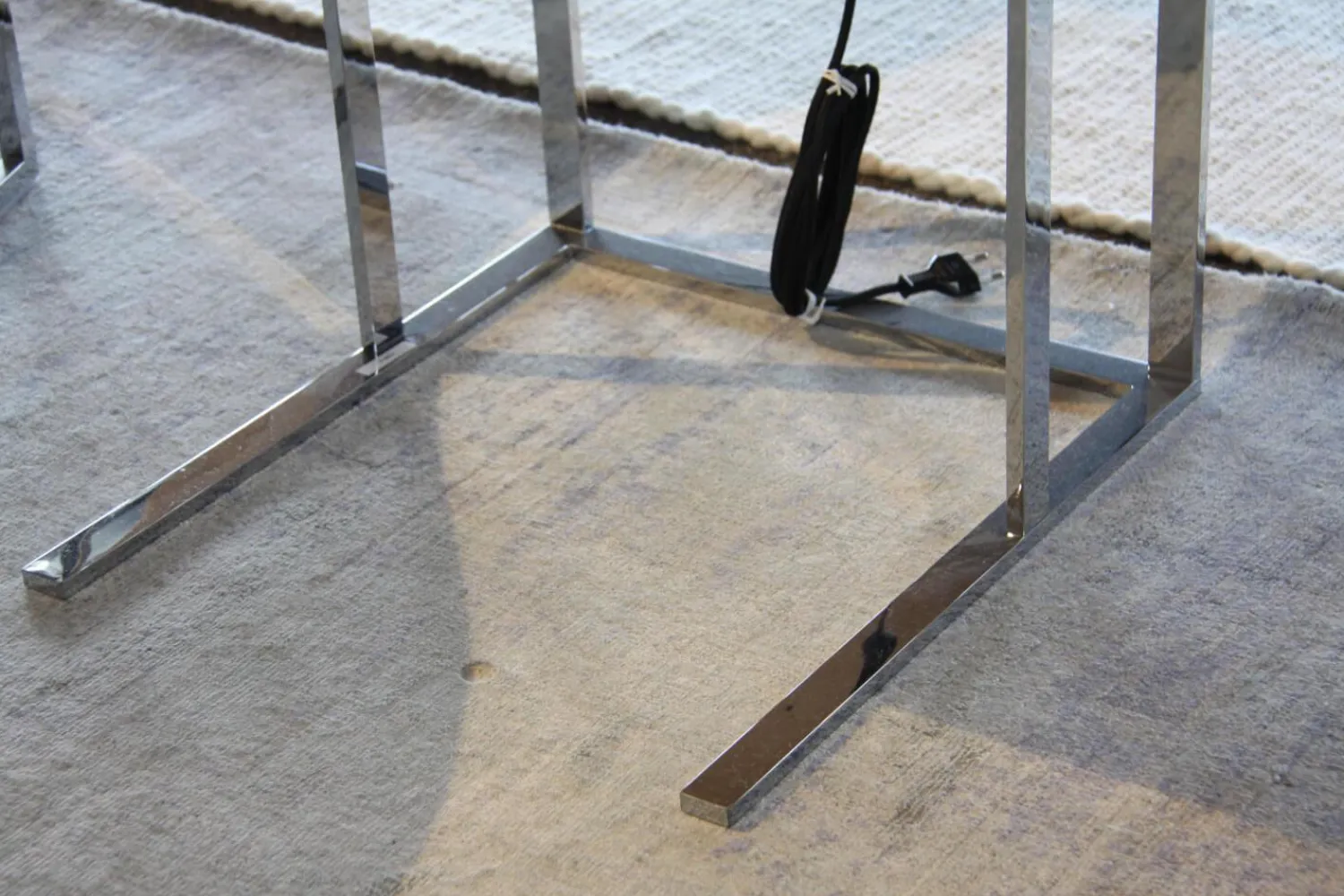 B&B Italia Loungesessel|2-er Set Loungesessel Mart Leder Schwarz Matt und Beistelltisch Simplice