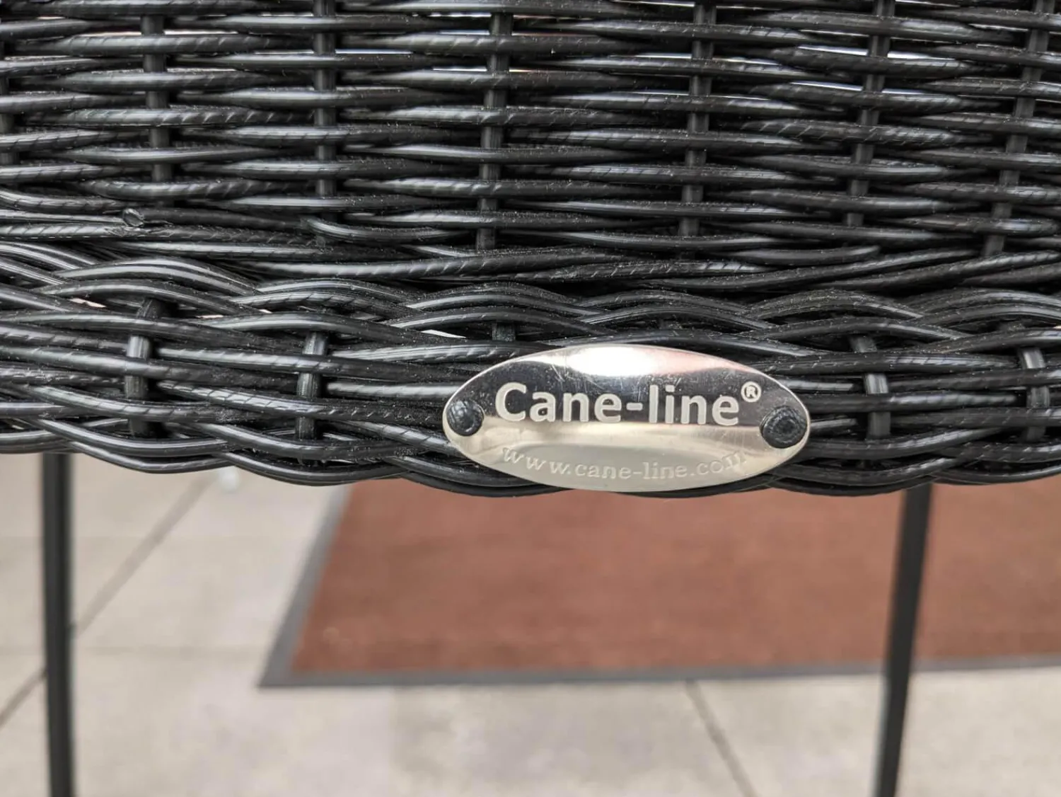 Cane Line Gartenstühle|4er Set Outdoor-Sessel Breeze Cane -Line Faser Natte Grau Aluminium