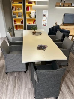 Mobitec Stuhlsets|6er Set Sessel MR Picara 317 Stoff Yves Silver 12 Grau Und Stoff Mango Grey Grau 18746 Füße Rollen Schwarz