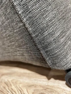 Mobitec Stuhlsets|6er Set Sessel MR Picara 317 Stoff Yves Silver 12 Grau Und Stoff Mango Grey Grau 18746 Füße Rollen Schwarz