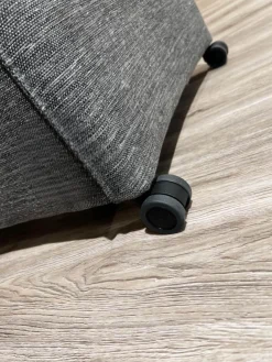 Mobitec Stuhlsets|6er Set Sessel MR Picara 317 Stoff Yves Silver 12 Grau Und Stoff Mango Grey Grau 18746 Füße Rollen Schwarz