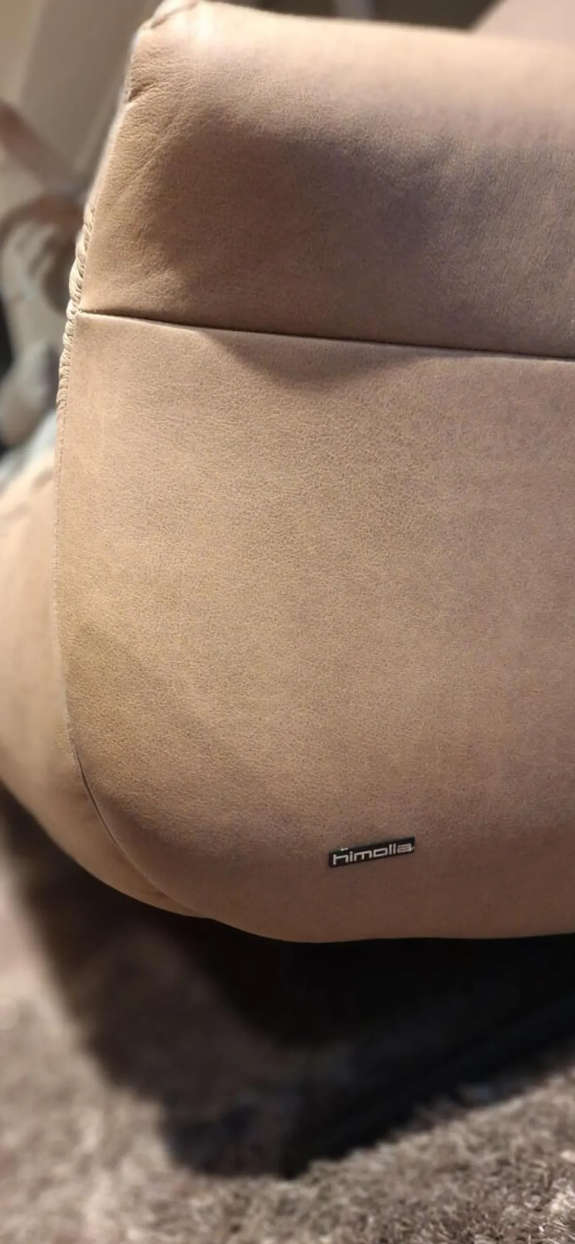 himolla Polstergruppen|2er Set Sofa 4151 Leder 27 Leonessa Desert Beige Metallkufe Anthrazit Mit Motorischer Wall Free Funktion Ohne Dekokissen