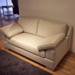 Bielefelder Werkstätten Polstergruppen|2er Set Sofa Bella Vista Stoff Perl 1597-171 Füße Passend Lackiert