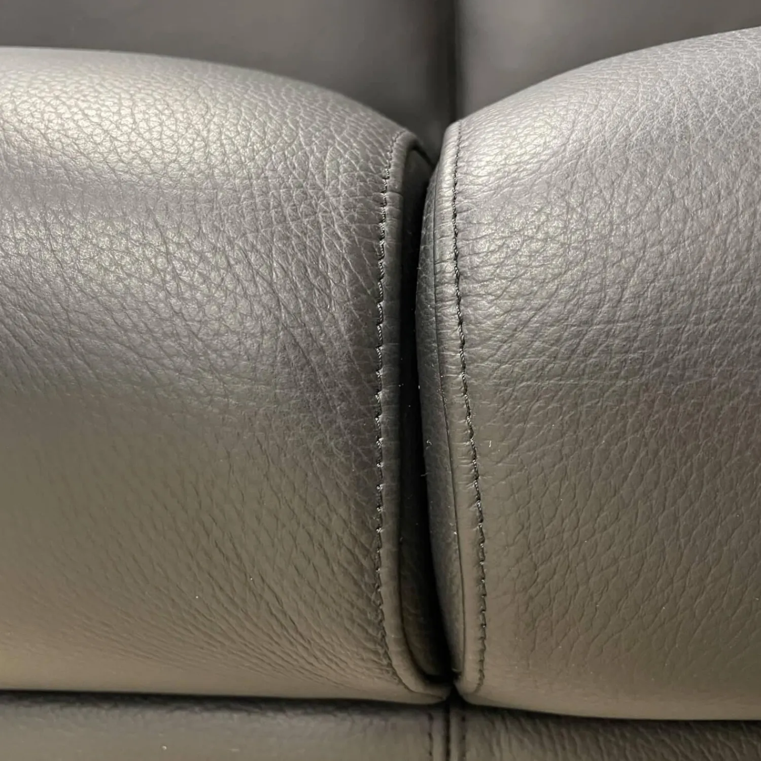 Puhlmann 2-Sitzer-Sofas|2er Set Sofa Gomera 404 Bezug Leder Savanna Schwarz