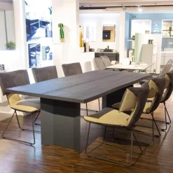 Hartmann Stuhlsets|6er Set Stühle Ella Kilva Außen Microfaser 52M Anthrazit Innen Flachgewebe 50F Beige Gestell Metall Schwarz Ohne Tisch