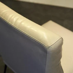 KFF Stuhlsets|2er Set Stühle Leder Anilin Steingrau Gestell Schwarz