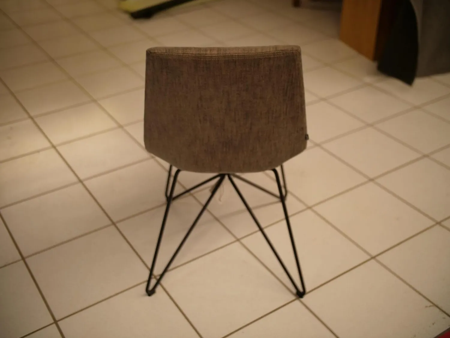 Team 7 Stuhlsets|3er Set Stühle Lui Stoff Maple MA862 Grau Meliert Gestell Metall Schwarz Ohne Armlehne