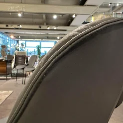 Walter Knoll Stuhlsets|2er Set Stühle Sheru Leder Congress 1441 Basalt Grau Außen Schwarz Gestell Matt Schwarz Pulverbeschichtet