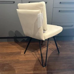 Rom Stuhlsets|2er Set Stuhl Alva Sitz Lario Rock Grau Beige Gestell Schwarz