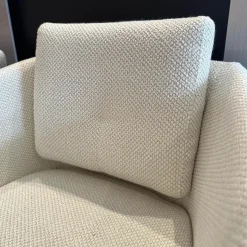 Rom Stuhlsets|2er Set Stuhl Alva Stoff Amiri Offwhite Weiß Füße Schwarz Mit Armlehnen