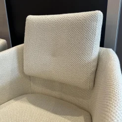 Rom Stuhlsets|2er Set Stuhl Alva Stoff Amiri Offwhite Weiß Füße Schwarz Mit Armlehnen