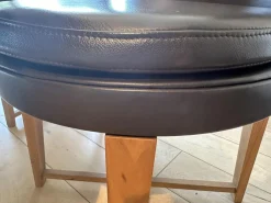 Flexform Stuhlsets|6er Set Stuhl Feel Good CM 48 Leder Pelle 41 Braun Gestell Canaletto Nussbaum