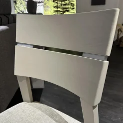 Wöstmann Stuhlsets|4er Set Stuhl 674G WM Casa 220 Stoff Lennon Silver Lining 12702 Grau Gestell Pinie Grau Soft Ohne Tisch