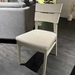 Wöstmann Stuhlsets|4er Set Stuhl 674G WM Casa 220 Stoff Lennon Silver Lining 12702 Grau Gestell Pinie Grau Soft Ohne Tisch