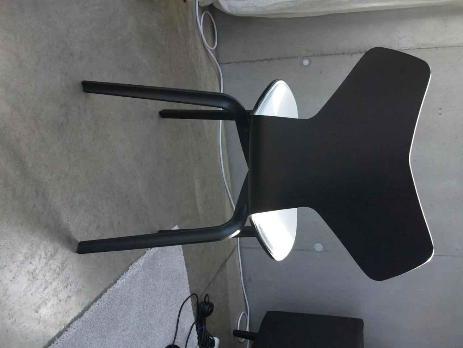 Fritz Hansen Stuhlsets|6-er Set Stuhl Grand Prix Stoff Grau Gestell Esche Schwarz