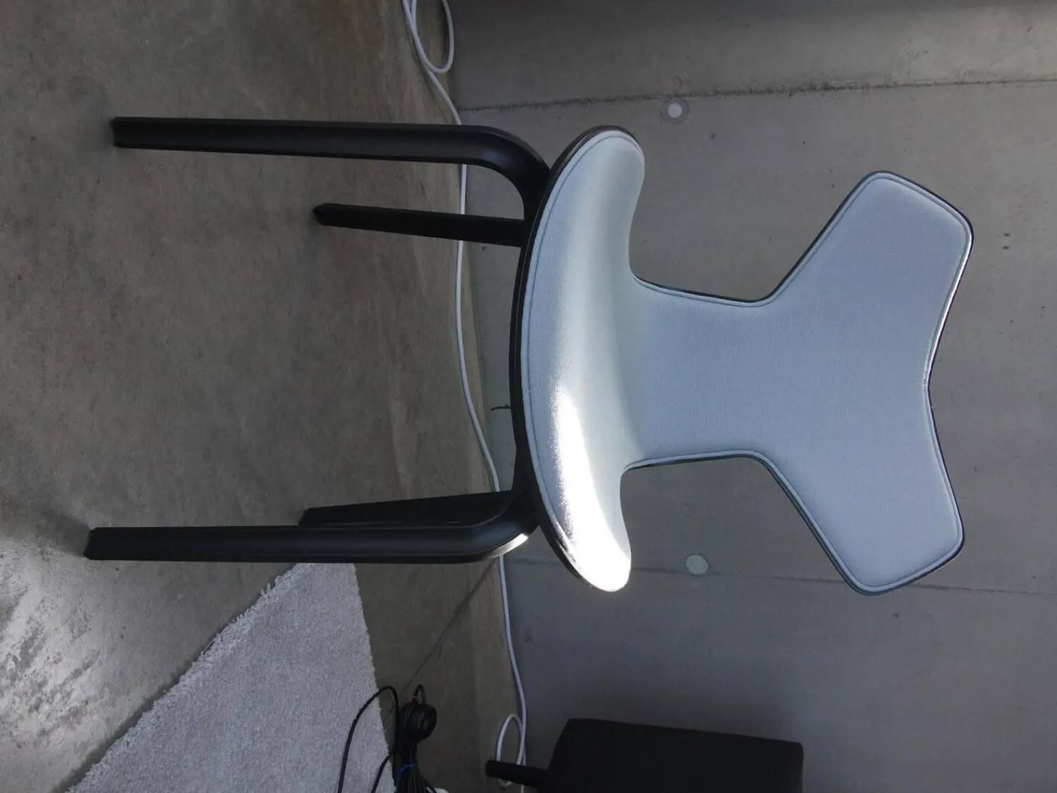 Fritz Hansen Stuhlsets|6-er Set Stuhl Grand Prix Stoff Grau Gestell Esche Schwarz