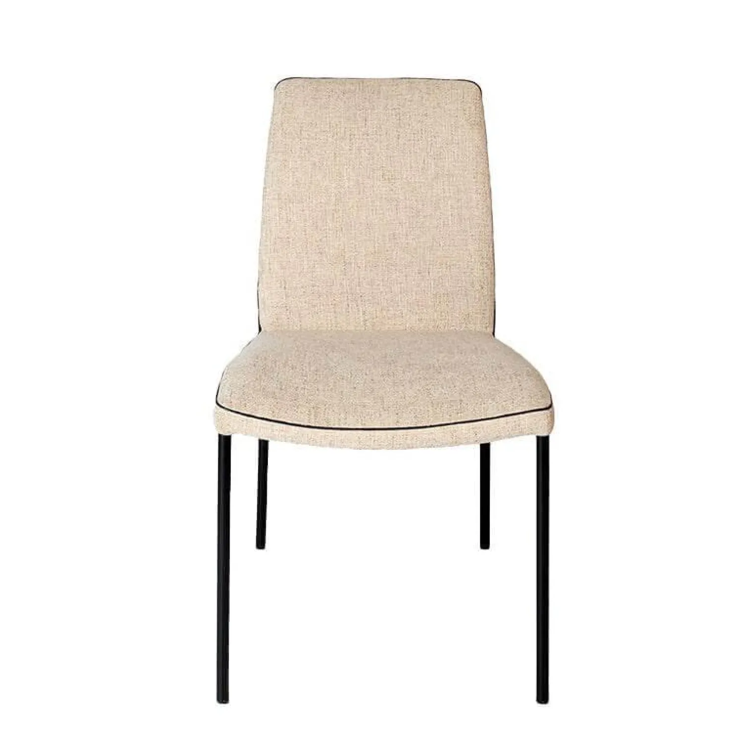 Christine Kröncke Stuhlsets|5er Set Stuhl Jaro 100 Stoff Frozen Harmony Beige Gestell Vierfuß Schwarz