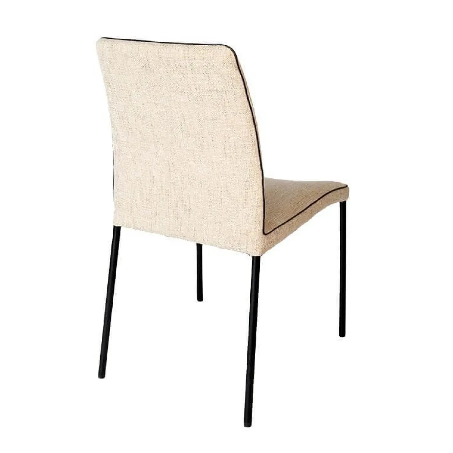 Christine Kröncke Stuhlsets|5er Set Stuhl Jaro 100 Stoff Frozen Harmony Beige Gestell Vierfuß Schwarz