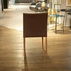 Walter Knoll Stuhlsets|3er Set Stuhl Jason Lite Leder Elen Kokosnuss Fuß Nussbaum