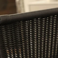 Bacher Stuhlsets|2er Set Stuhl Jimmy 0081 Geflecht Grau Gestell Metall Hochglanz Verchromt