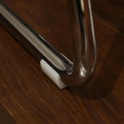 Bacher Stuhlsets|2er Set Stuhl Jimmy 0081 Geflecht Grau Gestell Metall Hochglanz Verchromt