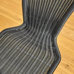 Bacher Stuhlsets|4er Set Stuhl Jimmy Saleen Geflecht Schwarz Gestell Chrom