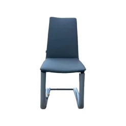 Bacher Stuhlsets|3er Set Stuhl Karma Leder Toledo Anthrazit Gestell Flachstahl Schwarz Mit Und Ohne Armlehnen