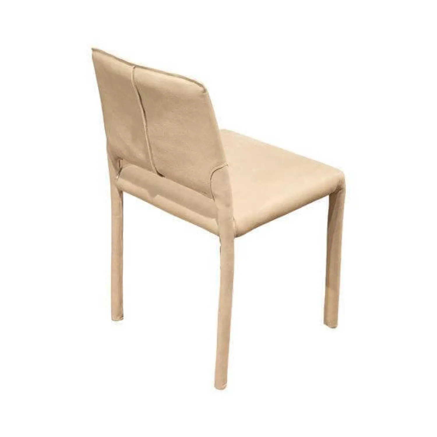 Riva1920 Stuhlsets|4er Set Stuhl Kau Soft Leder Camoscio Beige Gestell Metallrahmen Mit Leder Bezogen Beige