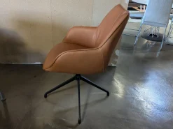 Bree's New World Stuhlsets|4er Set Stuhl Kiq Leder Gogain Cognac Braun