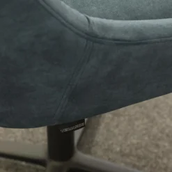 Venjakob Stuhlsets|6er Set Stuhl Lani Stoff Dubai Petrol Blau Gestell Metall Anthrazit Matt Mit Drehschwingfunktion