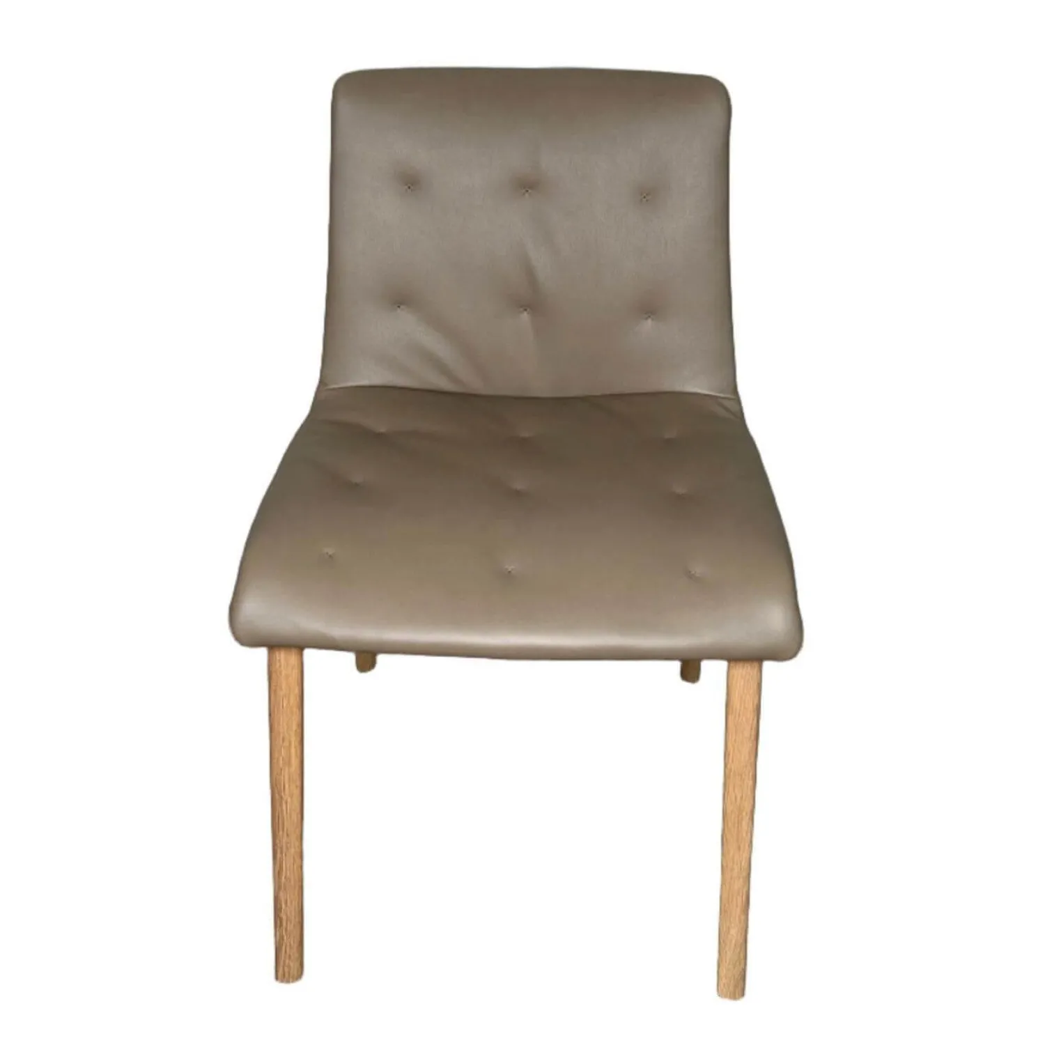 Walter Knoll Stuhlsets|8er Set Stuhl Liz Wood Leder Elen Fango Braun Gestell Eiche Weiß Pigmentiert Geölt Mit Teflongleitern