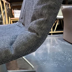 Team 7 Stuhlsets|2-er Set Stuhl Lui Stoff Canvas 154 Drehgestell Edelstahl Finish