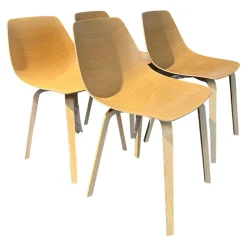 Lapalma Stuhlsets|4-er Set Stuhl Miunn S164VS Eiche Gebleicht